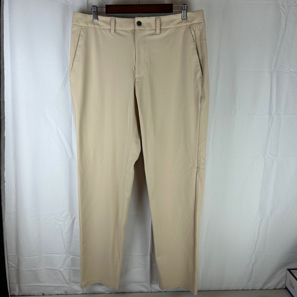 CRZ YOGA Golf Pants Mens‎ 34x31 Khaki Tan Stretch Performance Chino